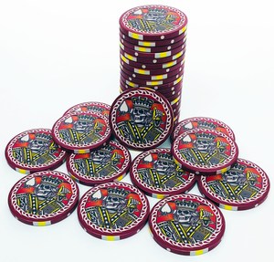 Jetons de poker en céramique personnalisables EPT professionnels de 10 g avec un design de 40 mm, couleur et logo personnalisables pour les casinos et les plateaux - Product Image 5