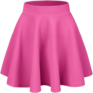 Wholesale Women's <b>Orange</b> <b>Pleated</b> Mini <b>Skirt</b> With Elastic Waist And Pockets For Tennis Golf Pickleball Workout Casual Wear - Product Image 2