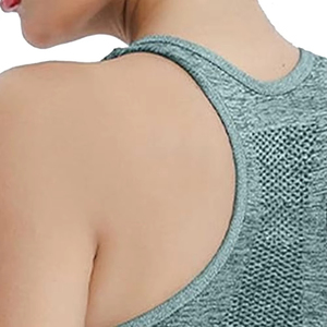 Sujetador deportivo de tela transpirable para mujer con diseño de cuello Halter simple, nuevas técnicas lavadas - Product Image 5