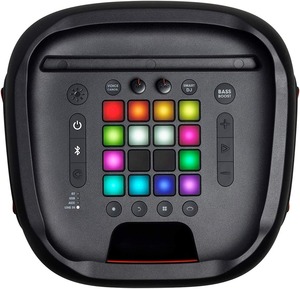 ลำโพงอัจฉริยะไร้สายสำหรับปาร์ตี้สีดำพลังสูงพร้อมระบบสื่อสาร AUX - Product Image 3