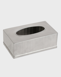 Boîte à mouchoirs en métal argenté faite à la main de qualité supérieure à prix de gros Boîte à serviettes classique indienne élégante - Product Image 5