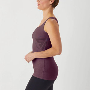 Diseña Tu Propia Camiseta de Tirantes Personalizada para Mujer 2024, Mejor Precio, Tejido Satinado Transpirable de Secado Rápido, Bordado 3D, Color Sólido, Verano - Product Image 3