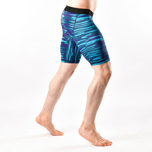 High-End <b>Men's</b> 9\" Inseam Training <b>Shorts</b> Seamless Compression Breathable Mid-Weight High Street Style Plain Dyed - Product Image 4