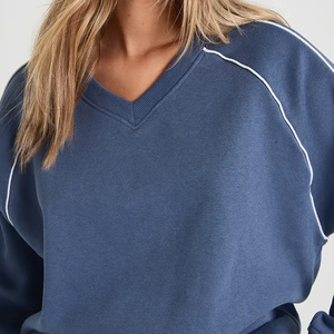 Novedad, Conjuntos Deportivos con Logotipo Personalizado, Color Azul Claro, Pantalones Deportivos y Sudaderas para Mujer, Transpirables, Estilo Urbano - Product Image 3
