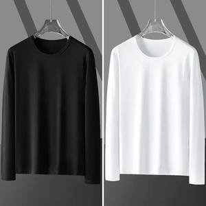 Camiseta de Manga Larga para Hombre, Cuello Redondo, Color Sólido, Delgada, Personalizable con Logotipo, Moderna y a la Moda para Primavera y Otoño - Product Image 6