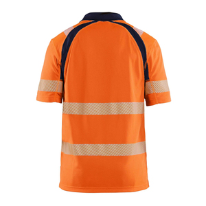 Camiseta Polo de Seguridad de Alta Visibilidad Transpirable Más Vendida con Cinta Reflectante, Material de Poliéster Impermeable y de Secado Rápido para Hombre - Product Image 4