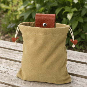 Sac de cueillette en toile pour l'extérieur, à porter à la taille, pochette pour la cueillette de fruits, sac à outils à cordon - Product Image 3