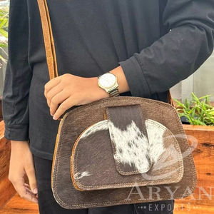 กระเป๋าสะพายคาดลำตัวหนังวัวแท้สำหรับผู้หญิง, ใหม่สไตล์ตะวันตกที่มีสไตล์โบฮีเมียน - Product Image 1