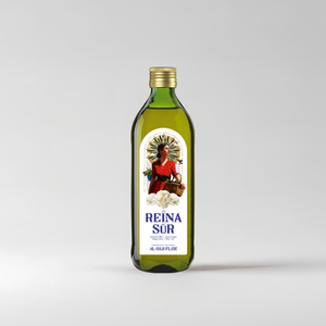 La Reina Del Sur 1L Botella de vidrio Bertoli Orujo Aceite de oliva para cocinar y freír Aceite de origen vegetal - Product Image 1
