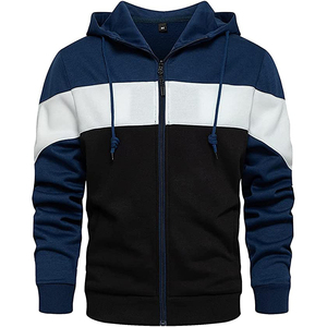 เสื้อสเวตเตอร์แขนยาวของผู้ชายเสื้อสเวตเตอร์พิมพ์ลายแนวสตรีทเสื้อมีฮู้ดแบบรูดซิปแบบปรับแต่งได้ - Product Image 3