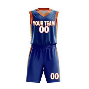 Uniforme de basket-ball pour hommes, ensemble personnalisé de shorts de sport réversibles en jersey pour jeunes garçons, kit d'entraînement d'équipe - Product Image 3