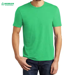 T-shirt pour homme en polyester/coton, nouvelle conception, vente chaude, prix de gros, haute qualité, séchage rapide, respirant, coupe décontractée - Product Image 2