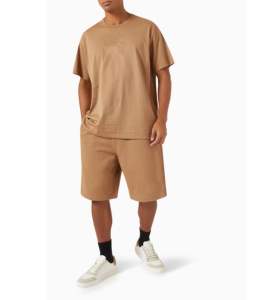 Conjunto de Pantalones Cortos y Camiseta Personalizados de Fabricante OEM, Traje Deportivo Informal Negro de Dos Piezas para Verano, Conjunto de Dos Piezas para Hombre - Product Image 5