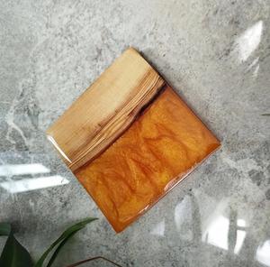 Posavasos de resina y madera epoxi personalizados más vendidos hechos a medida Posavasos modernos de madera de resina para una decoración elegante del hogar al precio más bajo - Product Image 3