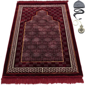 Alfombras de Oración Musulmanas Árabes 2026, Alfombra de Oración Suave de Felpa Pakistaní Jay E Namaz Sajida para Hombres y Mujeres, Alfombras de Oración Lisas y Sólidas - Product Image 4