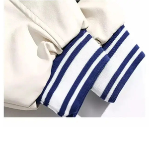 เสื้อแจ็คเก็ตเบสบอลวาร์ซิตี้ปักลายสำหรับผู้ชาย Ronpex International คุณภาพสูงแบบสั่งทำพิเศษ ปี 2024 ผลิตจากผ้าขนสัตว์ 100% ระบายอากาศได้ดี แห้งเร็ว เหมาะสำหรับฤดูร้อน - Product Image 6