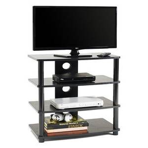 Support TV mobile noir Ciatti M2001L 60x38,8x70cm avec accessoires de gestion des câbles - Product Image 1