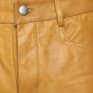 Séchage rapide lavé prix de gros pantalon en cuir personnalisé nouveau design pantalons en cuir pour hommes pour la vente en ligne - Product Image 6