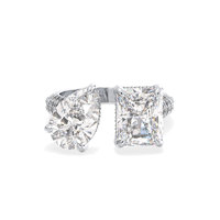 Anillo de Compromiso y Joyería de Boda REYES, Precio al por Mayor, Moissanita de 6.78 Quilates en Plata de Ley 925, Chapado en Oro Blanco de 14k y Rodio