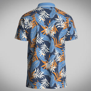 Polos de algodón sublimación transpirables informales para hombre, alta calidad, diseño personalizado, talla grande, precio bajo, técnica impresa - Product Image 4