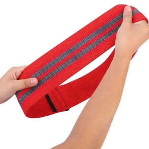 Elastic Fitness High Quality Polyester Fabric Hip <b>Resistance</b> <b>Band</b> <b>Set</b> Loop Type Manufactured In Pakistan Yoga <b>Bands</b> - Product Image 4