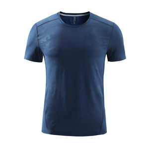T-shirt de sport fitness pour hommes Nouveau respirant à manches courtes en toile 100% coton ODM Supply - Product Image 4