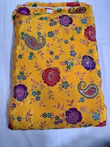 Top Rated Pure Crepe Woven Dyed Flower Embroidered Breathable Eco-Friendly Fabric Position Print Textile Home Textile Bag - Product Image 5