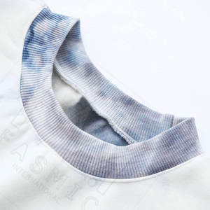 Couleur personnalisée Casual Tie Dye Crop Sweatshirts pour les femmes à manches longues 100% coton Logo avant - Product Image 3