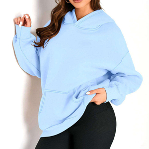 Sudaderas deportivas informales para mujer, sudadera deportiva de invierno de algodón con estampado personalizado de 320g con estampado de primavera y otoño, Sudadera con capucha - Product Image 4