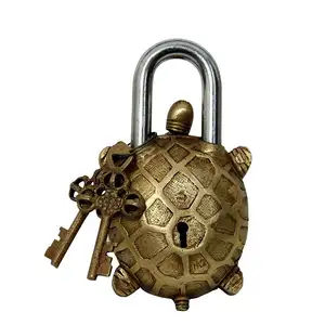 真鍮南京錠 (ゴールド) ドアロックオフィスロックなどのための最高品質の磨かれた新しいデザインの亀
