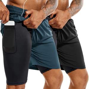Fitness Gym Running Active Transpirable Pantalones cortos de secado rápido con bolsillo Impresión digital personalizada Pantalones cortos atléticos de LICRA para hombres - Product Image 1