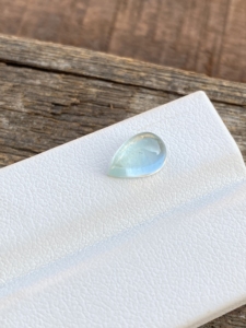 Impresionante PIEDRA DE cabujón con forma de pera Aguamarina de Color superior Natural con buen brillo, piedras preciosas sueltas para hacer joyas de 1,67 quilates - Product Image 3