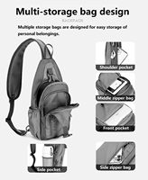 Piccola Borsa a Tracolla Oxford Unisex, Ispirata al Design Tattico, Impermeabile con Cerniera, Mini Borsa Utility EDC per Viaggio e Lavoro in Nylon