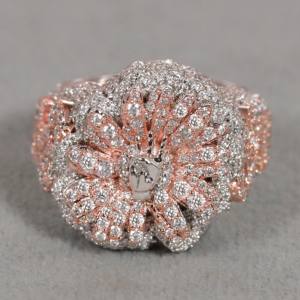 Anillo de oro rosa de 14 quilates para hombre con moissanita cultivada en laboratorio de 0,5 quilates, joyería fina de diamantes para boda o compromiso, regalo perfecto - Product Image 2