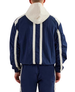 Nueva llegada logotipo personalizado diseño cortavientos conjunto 100% poliéster arrugado chándal impermeable transpirable de talla grande hombres chándal - Product Image 4