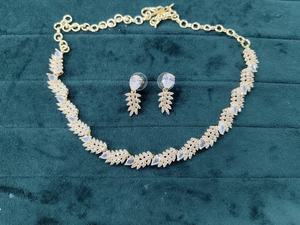 Collar Étnico Indio de Última Moda, Chapado en Oro Antiguo con Circonita para Mujer, para Bodas - Conjuntos de Joyería al por Mayor - Product Image 2