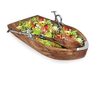 Frutero de madera personalizado más vendido con asas de metal hecho a mano de alta calidad para decoración de mesa de cena - Product Image 6