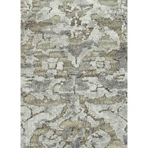 พรมขนสัตว์ถักมือและไหมไผ่ลาย Chaos Theory สีเบจและสีน้ำตาล สำหรับห้องนั่งเล่นวัยรุ่น ห้องโถง ลายเหรียญตรา Esk-634 - Product Image 2