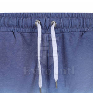 กางเกงขาสั้นผ้าฟลีซผ้าฝ้ายของผู้ชายระบายอากาศได้ดีทรงหลวมขนาดกลางเข่า6XL เทคนิคการระเหิดโลโก้ใช้ในยิมขายส่ง - Product Image 4