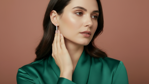 ต่างหูห่วงทองคำ 14K ประดับเพชรแท้ทรงกลมเจียระไนแบบบริลเลียนท์ ชุบโรเดียม สำหรับผู้หญิง ได้รับการรับรองจาก IGI - Product Image 6