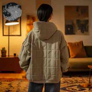 custom Comfort Heavy Wearable <b>Blanket</b> Hoodie for Adults Quilted <b>Weighted</b> Hoodie - Product Image 4