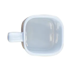 Tazza in Ceramica Quadrata Personalizzata Gonnesa, Gadget Personalizzato per Amanti del Caffè - Product Image 2