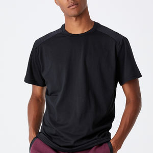 เสื้อยืดริงเกอร์ไหล่ตกขนาดใหญ่สำหรับผู้ชายผ้าฝ้าย100% ออกแบบได้ตามต้องการคุณภาพสูง - Product Image 5