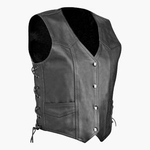 เสื้อกั๊กหนังแท้สีดำสำหรับผู้ชายปี 2026 แบบสั่งทำพิเศษสำหรับขี่มอเตอร์ไซค์ เสื้อแจ็คเก็ตหนังทำมือสำหรับชมรมมอเตอร์ไซค์ เย็บแบบเพชร ระบายอากาศได้ดี - Product Image 5