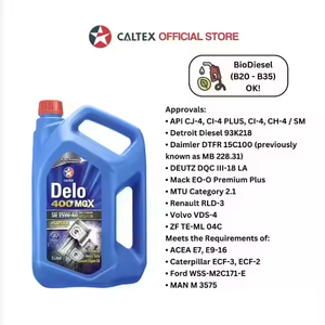 Delo 400 MGX 15W-40 Huile diesel minérale CJ-4 (CALTEX) Protection de tracteur à usage intensif de 5L - Product Image 3