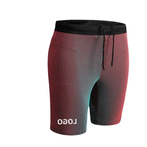 Short de fitness pour homme Logo personnalisé Respirant Tatting Drawstring Solid Sporty Nonwoven pour les vêtements de sport d'été Hot OEM ODM services - Product Image 3