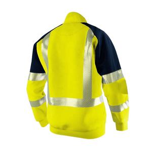 Chaqueta de Invierno de Seguridad Reflectante de Alta Visibilidad, de Poliéster de Primera Calidad, con Capucha Oculta, Acolchada e Impermeable - Product Image 4