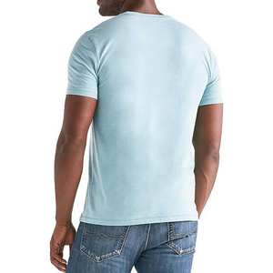 Camisetas de Cuello en V Ajustadas con Logotipo Personalizado a Precio Económico al por Mayor, Ropa para Hombre, Tallas Grandes con Bolsillos, Camisetas 100% Algodón - Product Image 6