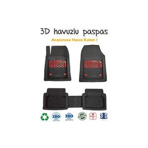 Alfombrilla de suelo universal cromada roja modelo Volkswagen Crafter tipo piscina 2013 - Product Image 3