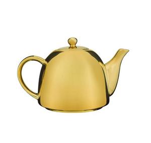 Handcrafted brass <b>tea</b> <b>pot</b> and kettle with ornate heritage details ideal for ethnic kitchen styling and classic serving - Product Image 1